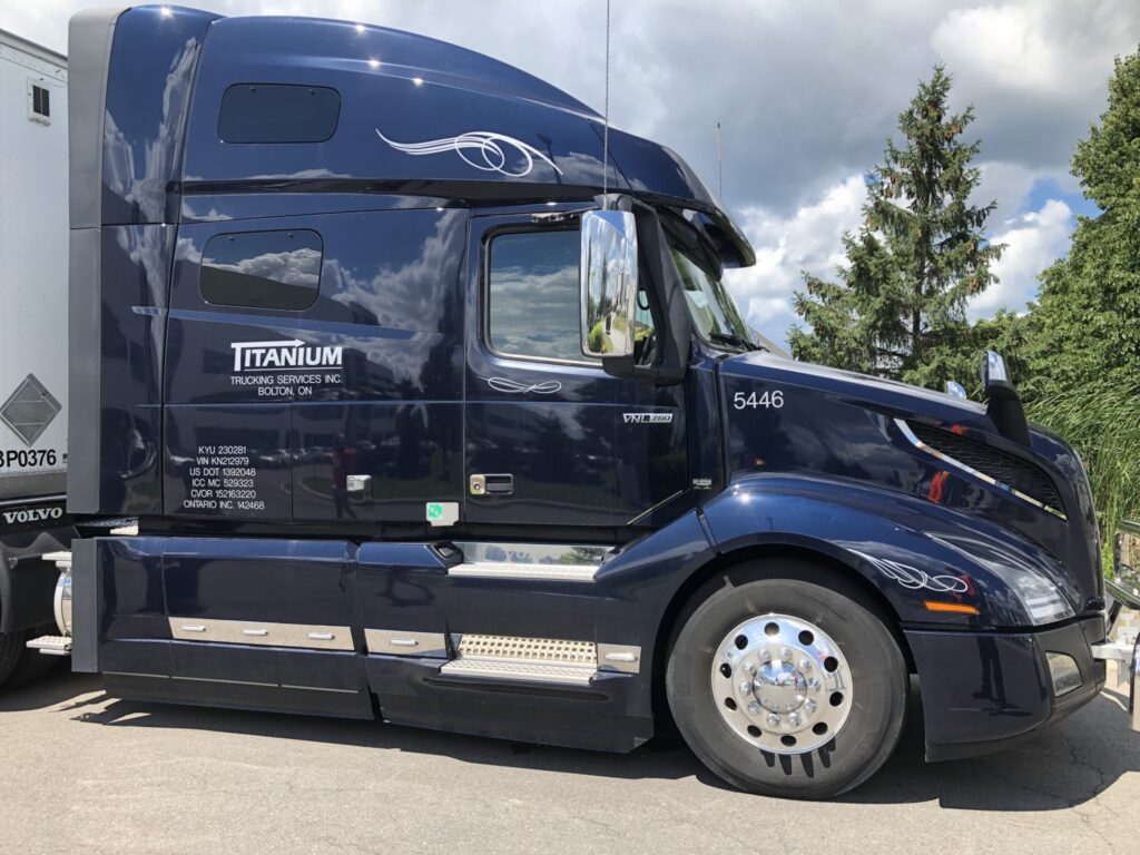 Titanium truck at headquarters