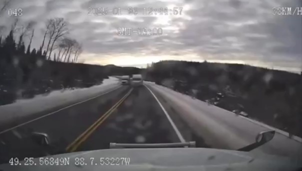 Picture of trucks on highway