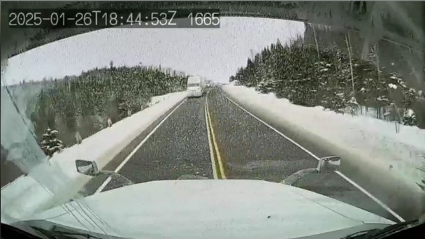 Picture of a near miss incident on a highway