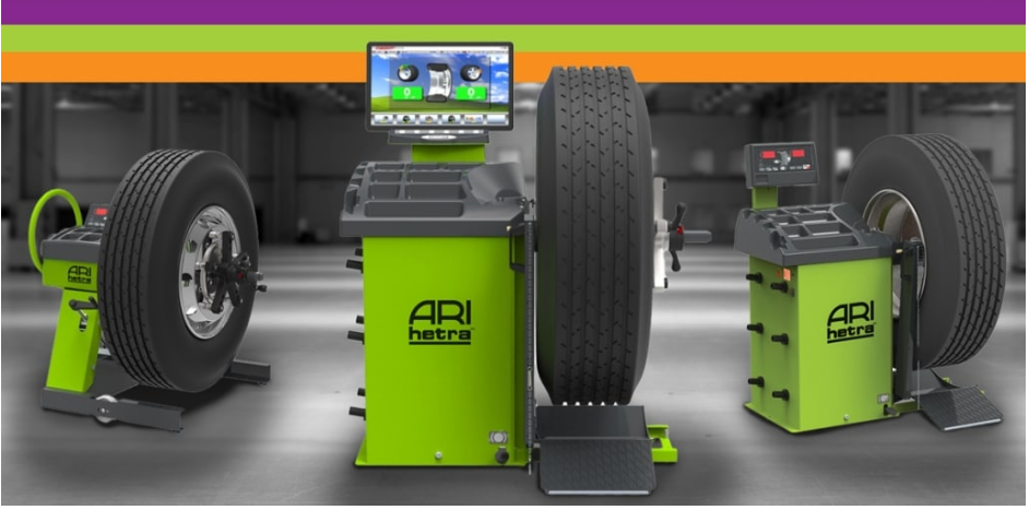 ARI-Hetra wheel balancers in shop