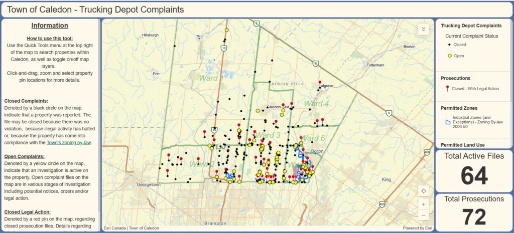 Picture of Caledon's online map